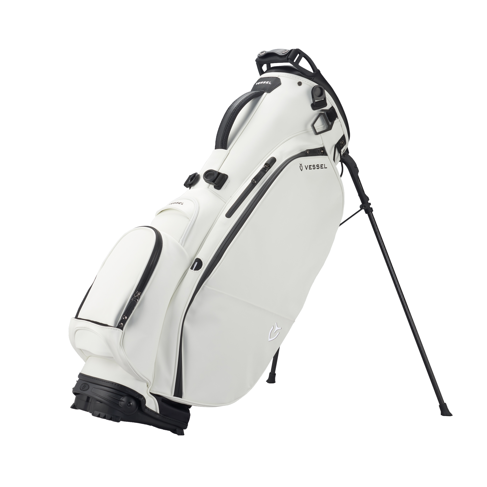 Player 2.0 Stand Bag - 6 Way | VESSEL | Golf Bags | Men's | WHT